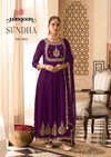 Sundha by Rangoon Georgette Anarkali Kurti With Bottom Dupatta Wholesalers In Surat